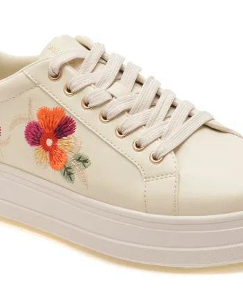 Pantofi sport ALDO albi, GLENORAN 185, din piele ecologica