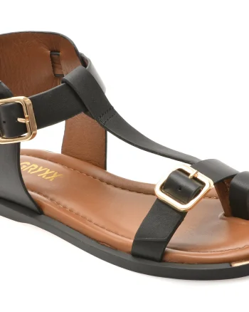 Sandale GRYXX negre, 527340, din piele naturala