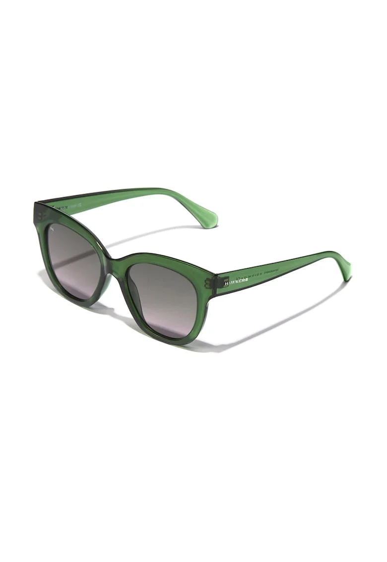 Ochelari de soare patrati cu lentile in degrade, Verde aquamarin