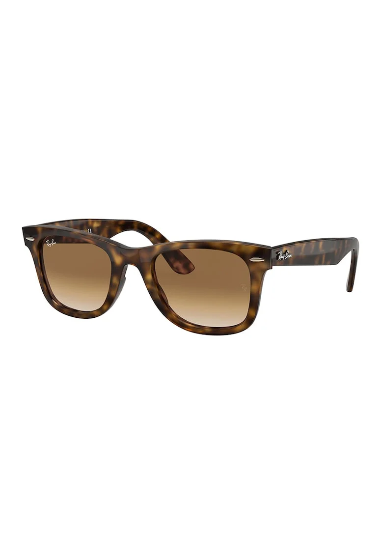 Ochelari de soare wayfarer unisex, Maro/Galben