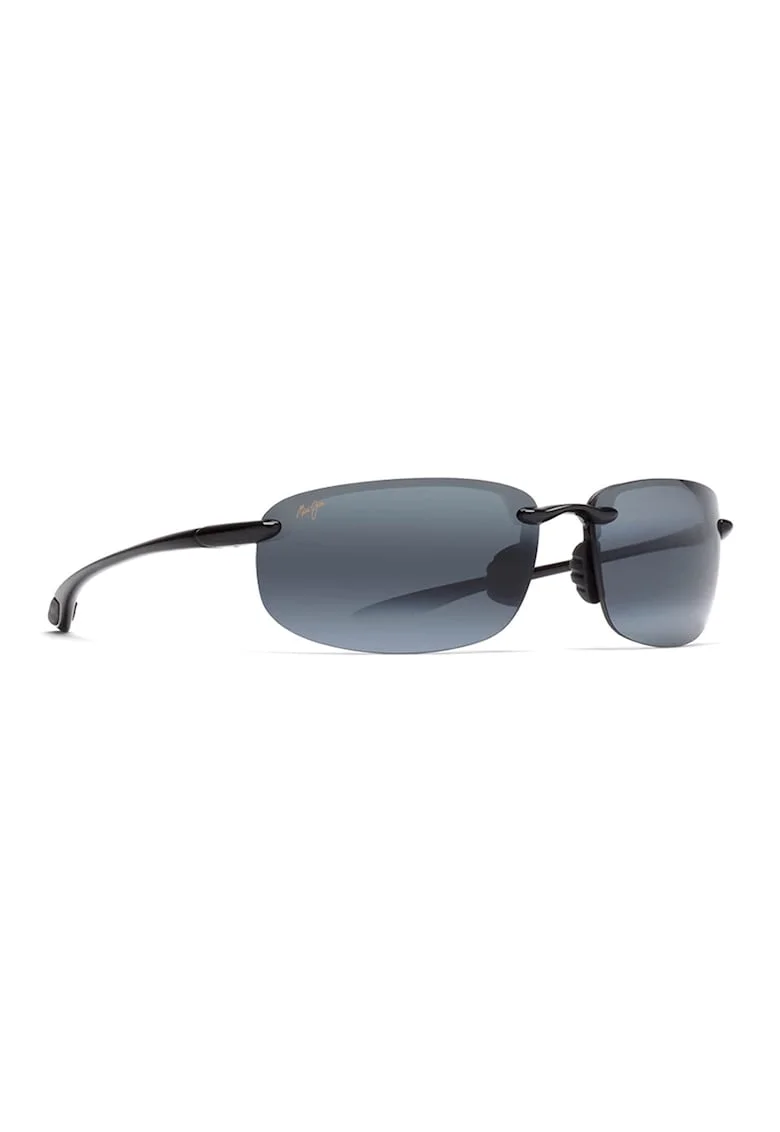 Ochelari de soare dreptunghiulari unisex cu lentile polarizate, Negru