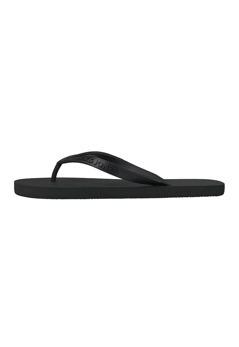 Papuci flip-flop de cauciuc, Negru stins