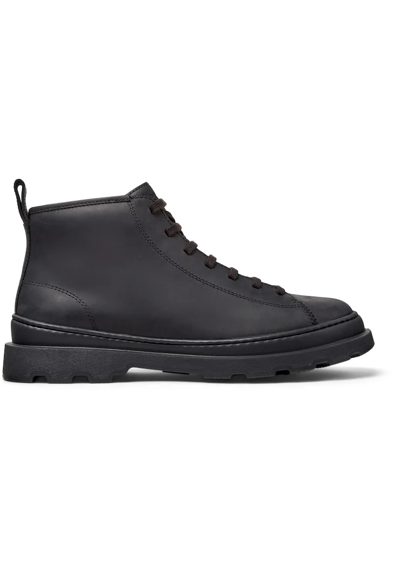 Ghete de piele cu fermoar Brutus+, Negru