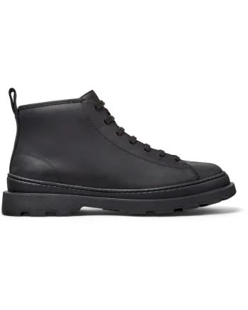 Ghete de piele cu fermoar Brutus+, Negru