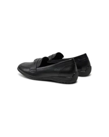 Mocasini dama  74822, Piele naturala, Negru, Negru