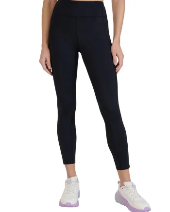Colanti de antrenament dama,  talie inalta, elastan/sintetic, negru,