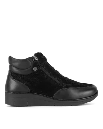 Ghete dama  negru, piele naturala, CEO-WI23-REBECA-22