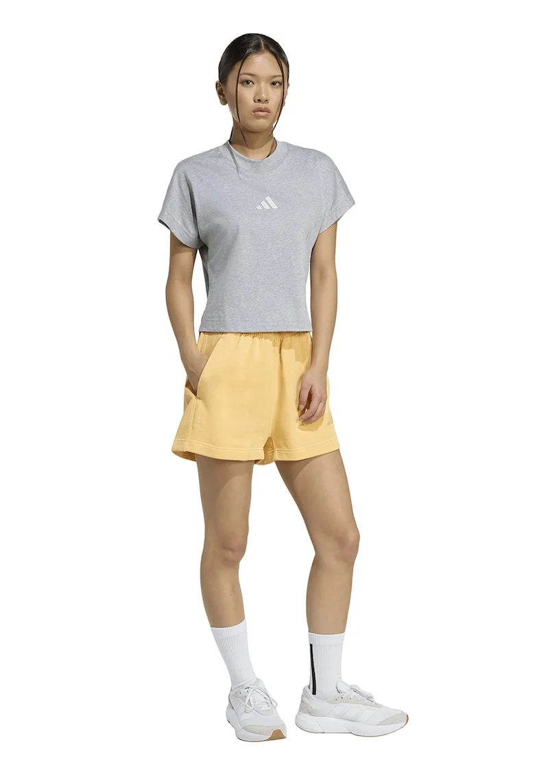 Pantaloni scurti cu talie inalta All SZN, Portocaliu pal