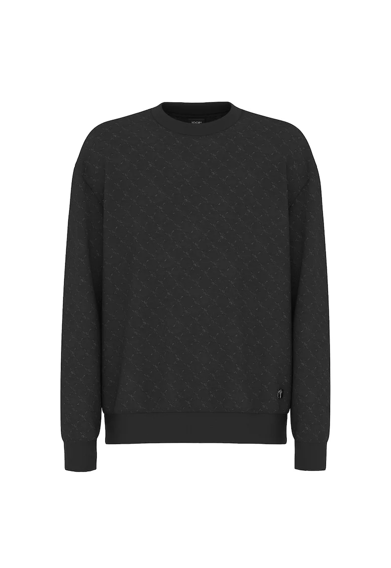 Bluza de trening cu model logo Berkan, Negru