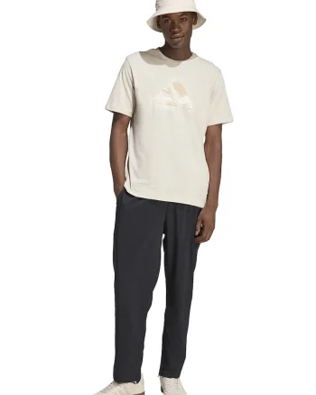 Tricou regular fit cu logo pe piept Camo, Alb fildes