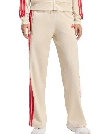Pantaloni de trening cu croiala dreapta si logo, Bej deschis