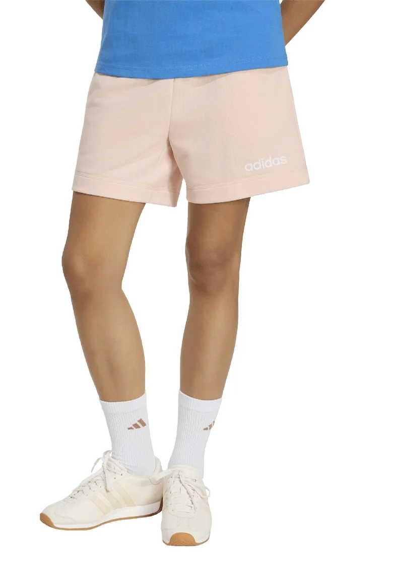 Pantaloni scurti din amestec de bumbac cu logo, Piersica