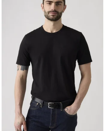 Tricou de bumbac Original Garment Dye, Negru