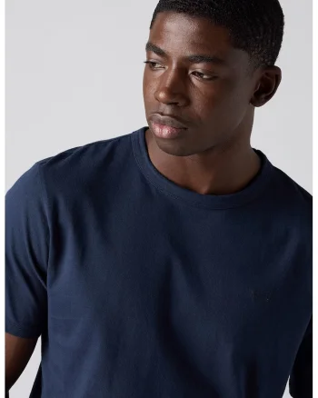 Tricou de bumbac Original Garment Dye, Bleumarin