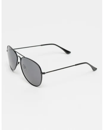 Ochelari de soare aviator unisex cu lentile polarizate Hawk, Negru