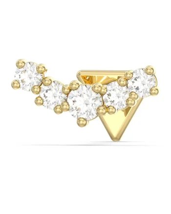 Piercing din otel inoxidabil si titanium, Auriu