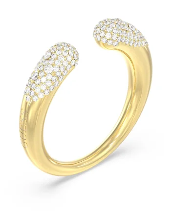 Inel cu cristale Pave Contrarie, Auriu