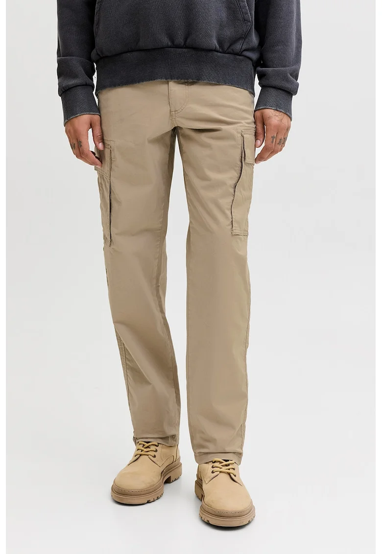 Pantaloni cargo relaxed fit, Bej