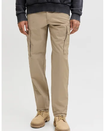 Pantaloni cargo relaxed fit, Bej