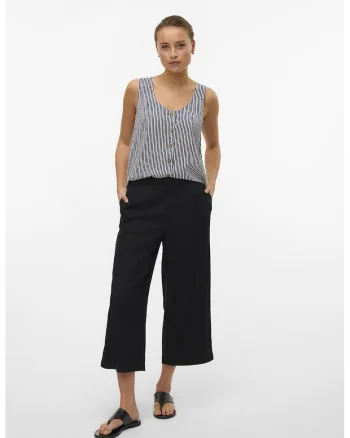 Pantaloni ampli, Negru,
