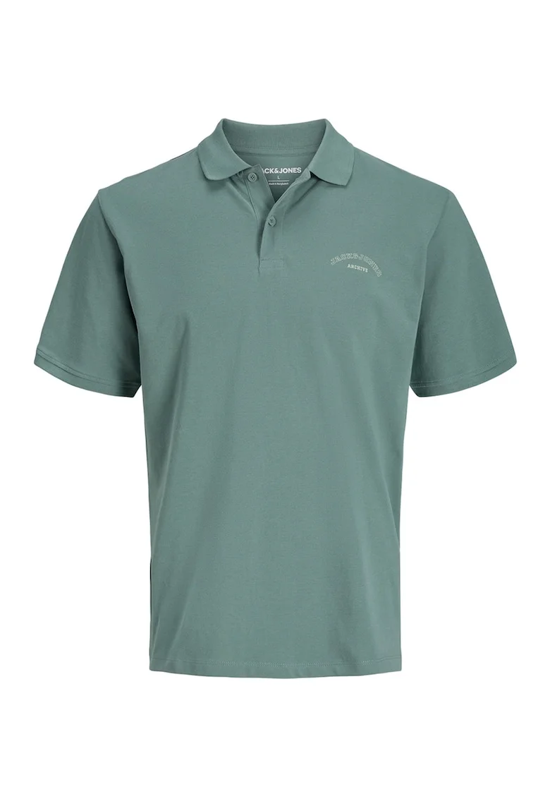 Tricou polo de bumbac organic, Verde,