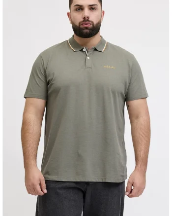 Tricou polo din material pique, Verde pal