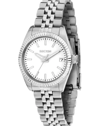 Ceas quartz cu logo pe cadran, Argintiu