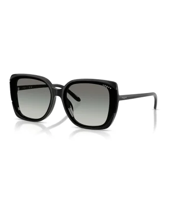 Ochelari de soare cat-eye cu lentile in degrade, Negru