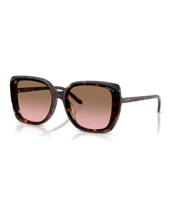 Ochelari de soare cat-eye cu lentile in degrade, Maro inchis/Maro scortisoara