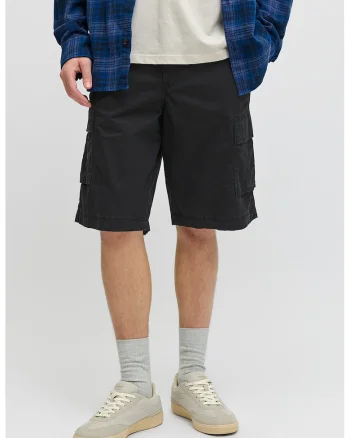 Pantaloni scurti cargo lejeri, Negru stins