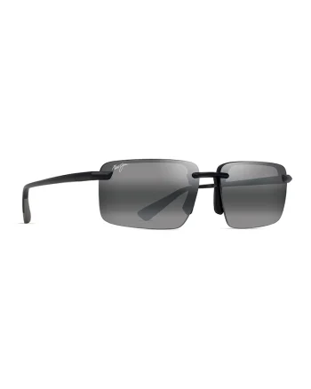 Ochelari de soare dreptunghiulari unisex cu lentile polarizate, Negru/Gri