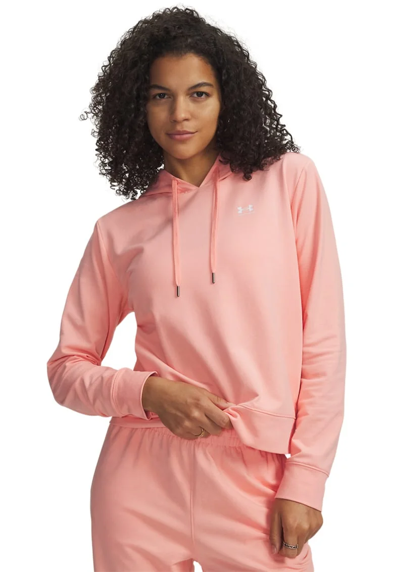 Hanorac regular fit cu detaliu logo Sport Terry, Roz somon