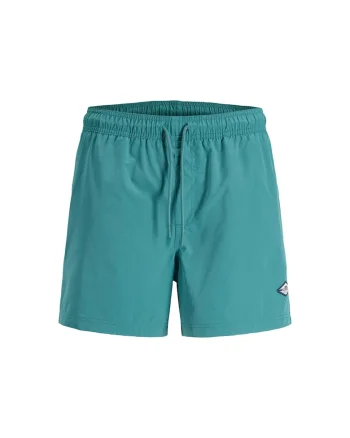 . Pantaloni scurti de baie Maui Tropic, Verde/Albastru