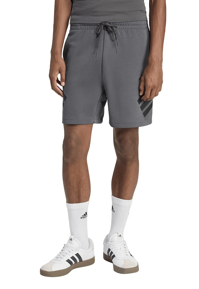 Pantaloni scurti relaxed fit din amestec de bumbac, Gri