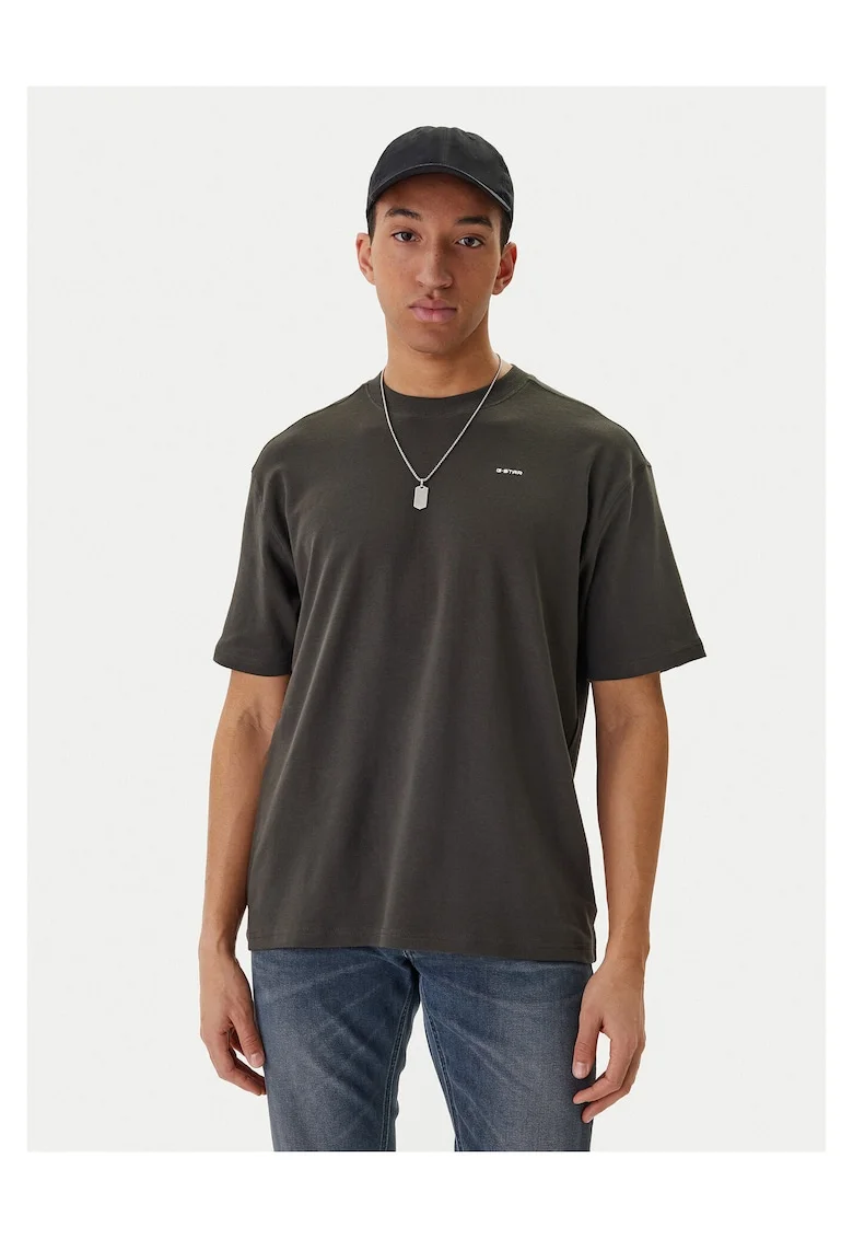 Tricou barbati,  bumbac organic, gridwqfwq, Gri