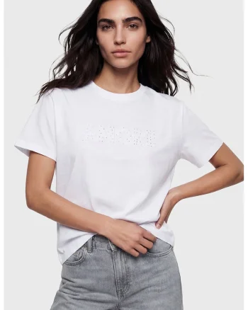 Tricou lejer cu decolteu la baza gatului Vision, Alb optic