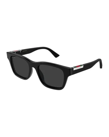 Ochelari de soare patrati cu lentile uni, Negru