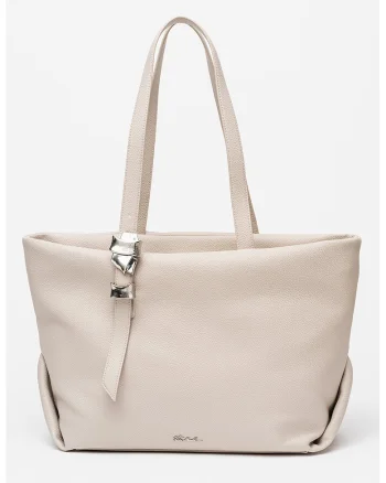 Geanta shopper cu bretele ajustabile Glace, Alb fildes