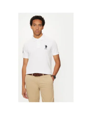 Tricou barbati,  304797453, Bumbac, Alb, Alb