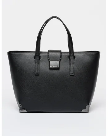 Geanta tote din piele ecologica Trunk, Negru