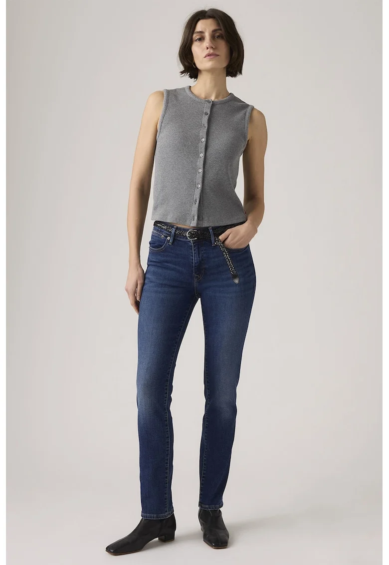 Blugi slim-fit, Albastru