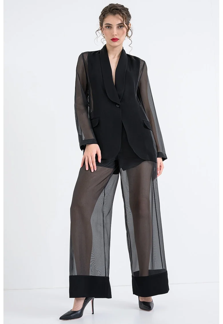 Pantaloni transparenti, Negru