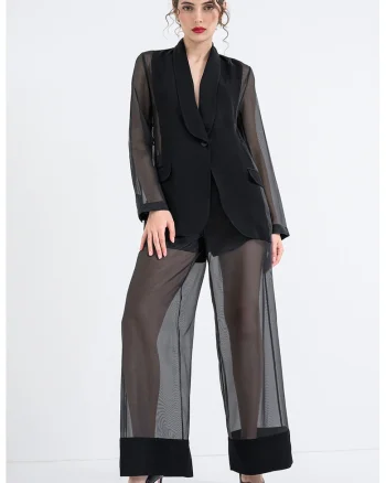 Pantaloni transparenti, Negru