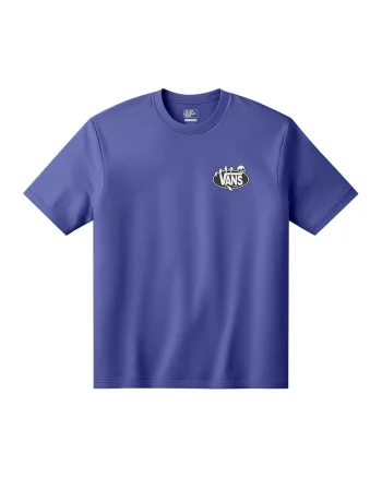 Tricou din bumbac Show Off, Gri deschis/Albastru indigo