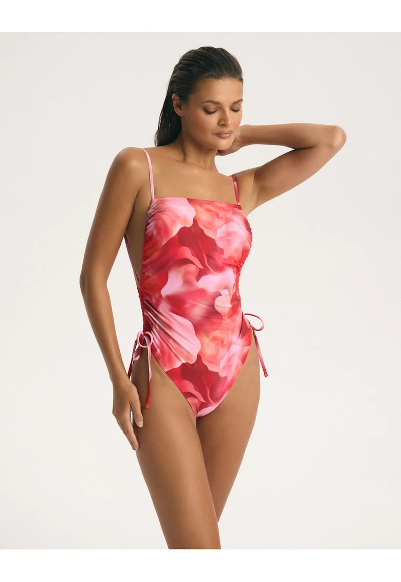 Costum de baie intreg dama Solenzara, Roz pastel