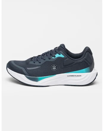 Pantofi sport low-cut cu insertii din plasa Rexron, Albastru ultramarin