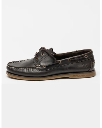 Pantofi loafer din piele Navigator, Maro inchis