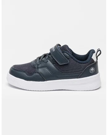 Pantofi sport din plasa cu garnituri din piele ecologica Finster, Albastru ultramarin
