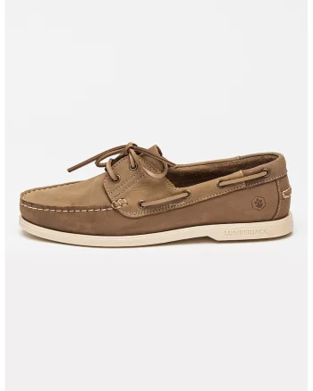 Pantofi boat din piele nabuc Navigator, Bej
