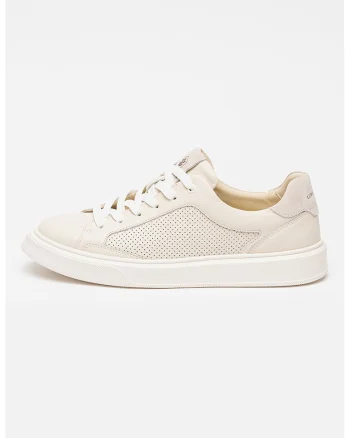 Pantofi sport low-cut din piele Craig, Crem